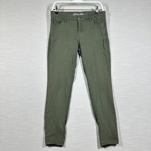 Eddie Bauer Pants - Eddie Bauer Jeans Womens Green 4 Slightly Curvy Skinny Ankle Denim